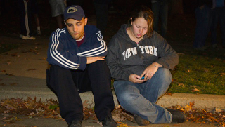 Illustration for article titled The Saddest Sad Faces Of Sad Penn State Bros